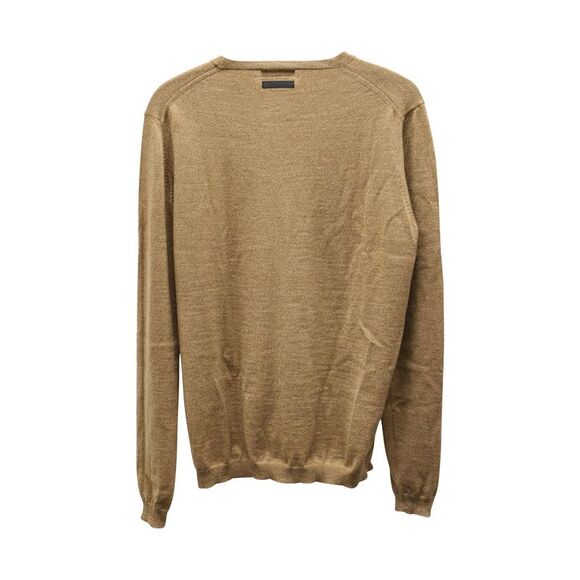 Prada Crewneck Sweater in Camel Wool - Picture 2 of 3